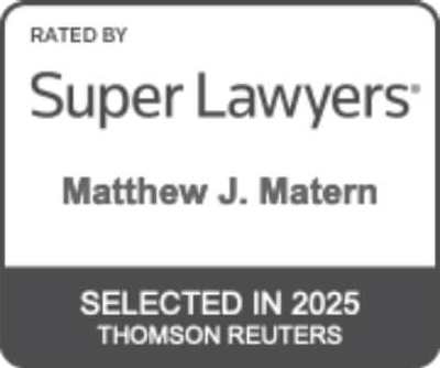 Super Lawyers Matthew J. Matern 2025 Thompson Reuters