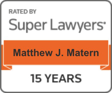 Super Lawyers Matthew J. Matern 15 years