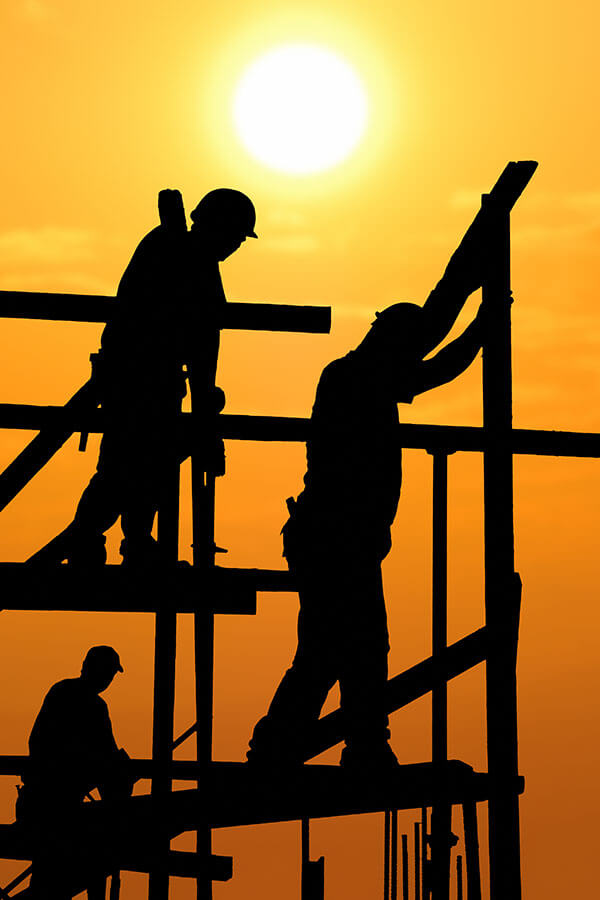 employees working in extreme heat